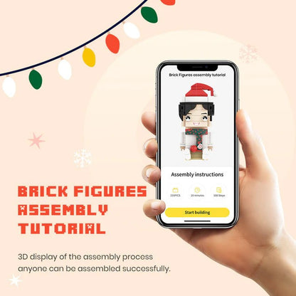 Halloween Gifts Female Clown Brick Figures Full Body Customizable 1 Person Brick Figures Custom Brick Figures Personalized Small Particle Block Toy