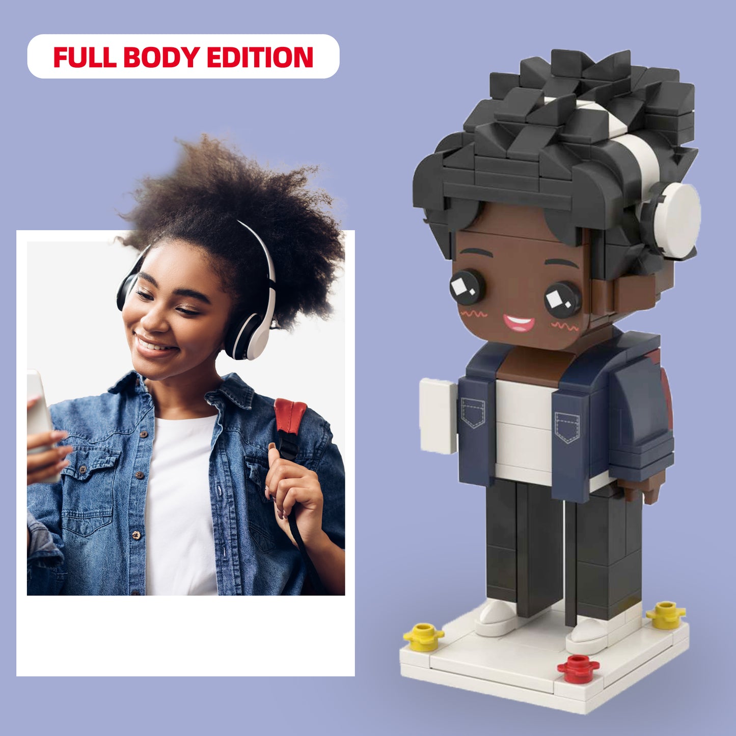 Customize Your Full-Body Student Brick Figure: Capture School Spirit