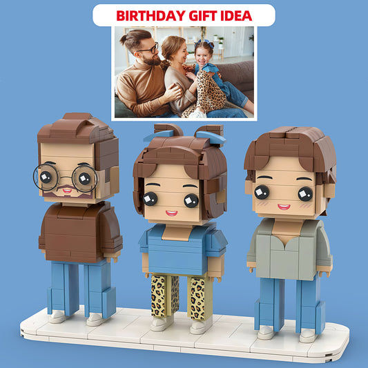 Custom Full-Body Brick Figures - Cherished Family Moments Set