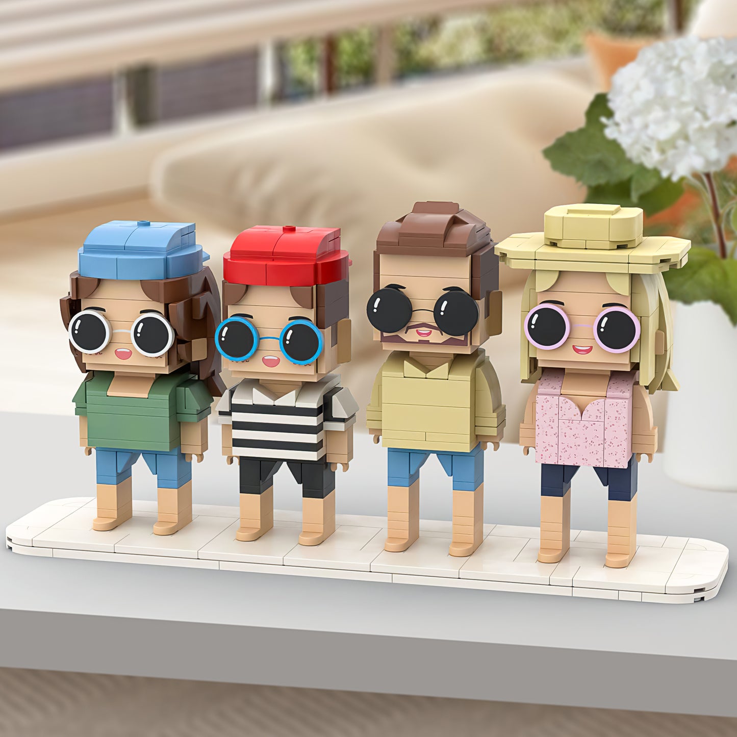 Fully Customizable Family Brick Figures: Capturing Fun Memories with Small Particle Block Toy