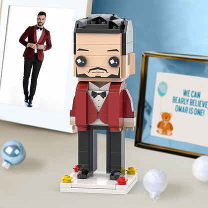 Birthday Gifts for Him: Full Custom Personalized Photo Brick Figures