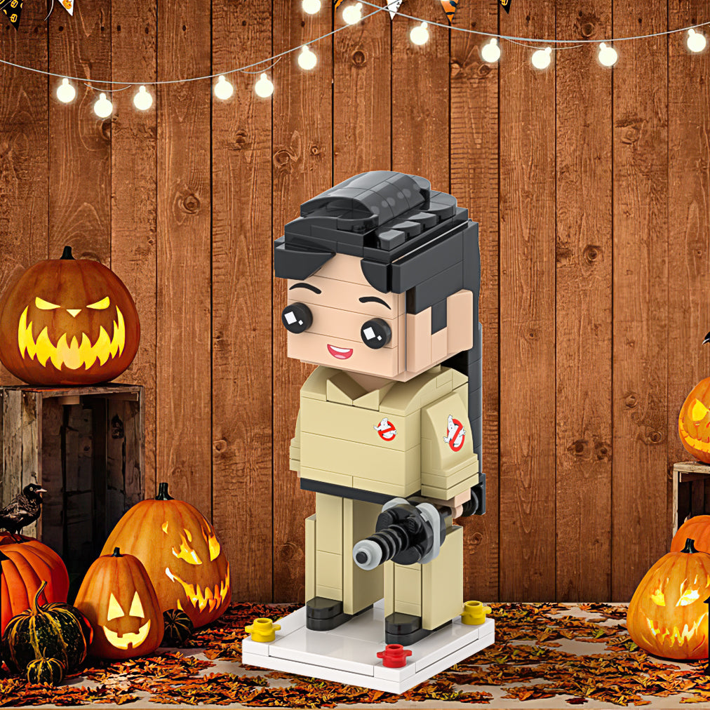 "Halloween Gifts Ghostbusters Custom Brick Figures Full Body 1 Person Personalized Small Particle Block Toy"